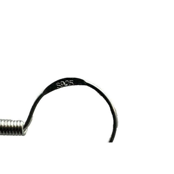 Southern Sista White And Green Beaded Dangle Pierced Earrings Ear Hooks S925 - Picture 6 of 6